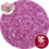 Starburst pink coloured gravel nuggets